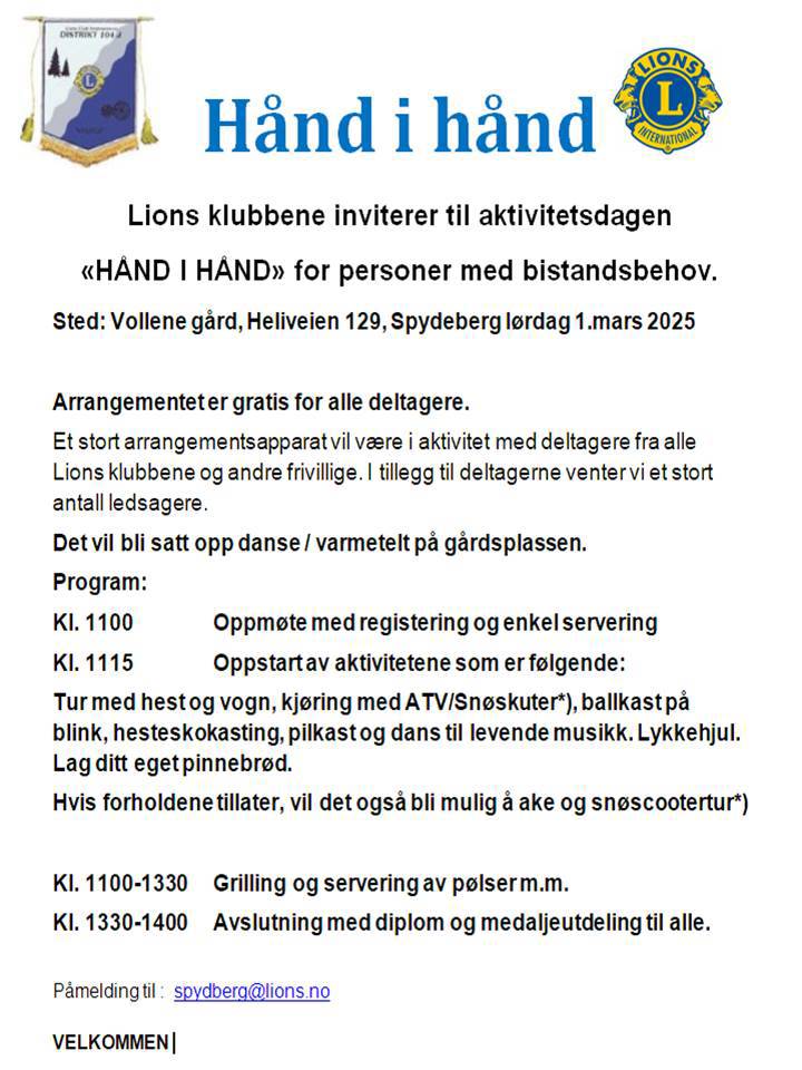 Hånd i Hånd 1. mars